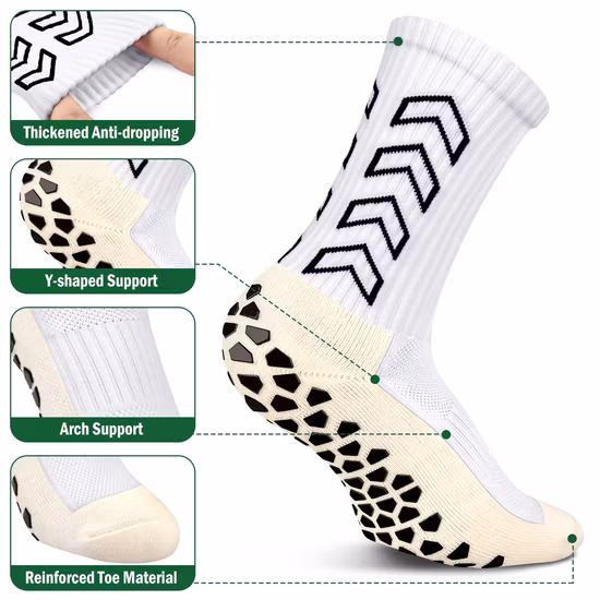Calzini Grip Calcio, 3 Paia Anti